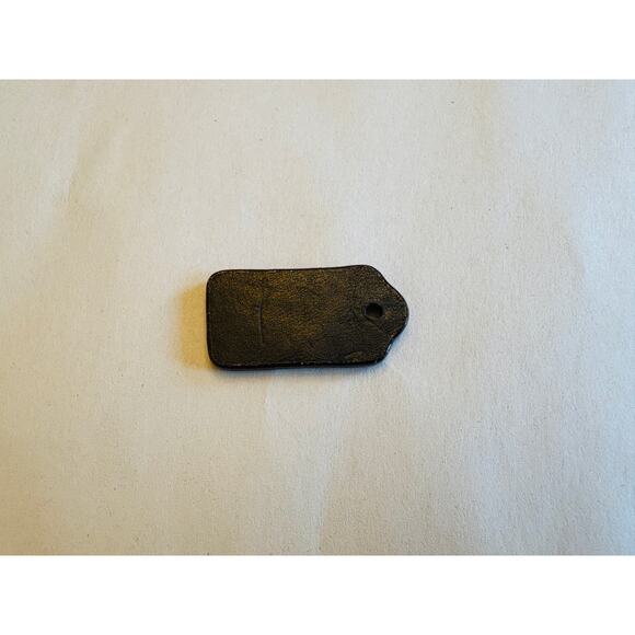 Coach Black Leather Hang Tag FOB Bag Charm (chain not included) - Picture 2 of 4